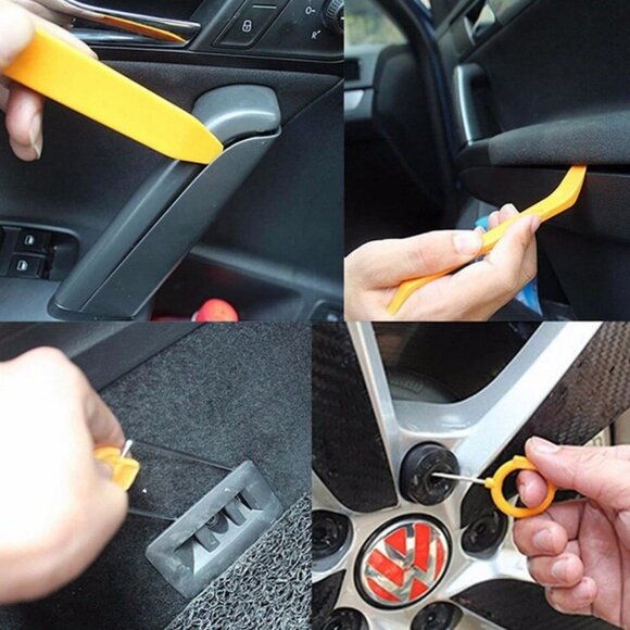 Universal Pry Removal Open Tools Kit Car Dash Door Trim Panel Clip Radio/Lights - Picture 4 of 5